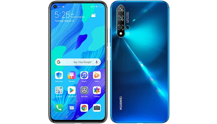 huawei nova 5t mavi