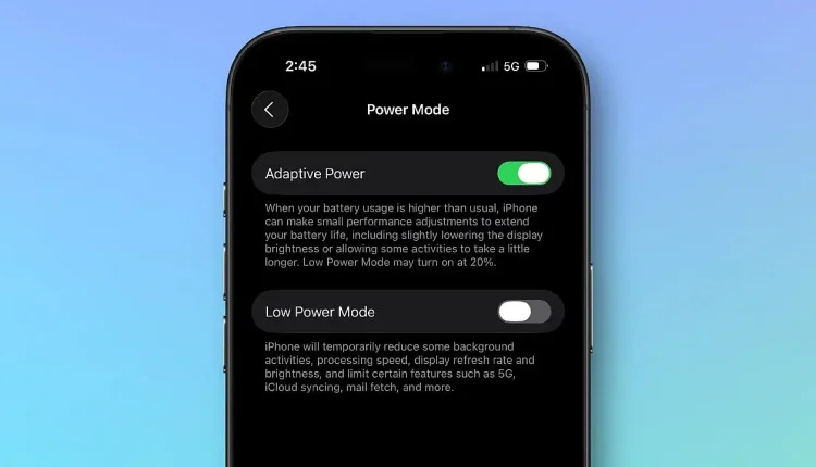 iOS 26 ile iPhone'unuzun Pili Artık Daha Uzun Gidecek: Uyarlanabilir Güç Özelliği Hayat Kurtarıyor